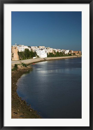 Framed MOROCCO, AZEMMOUR: View from Um, er, Rbia River Print