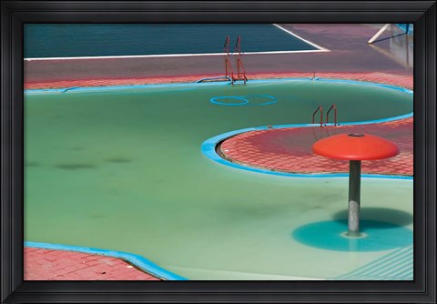 Framed MOROCCO, CASABLANCA, AIN DIAB resort Pool Detail Print