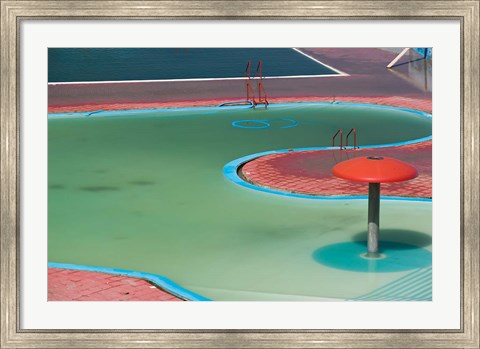 Framed MOROCCO, CASABLANCA, AIN DIAB resort Pool Detail Print
