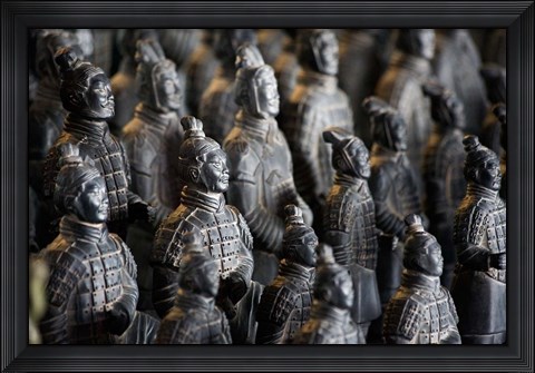 Framed Imperial terra cotta warriors in battle formation Print