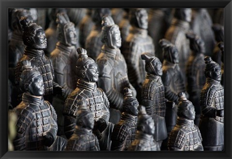 Framed Imperial terra cotta warriors in battle formation Print