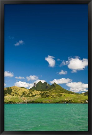 Framed Lion Mountains in South Mauritius, Africa Print