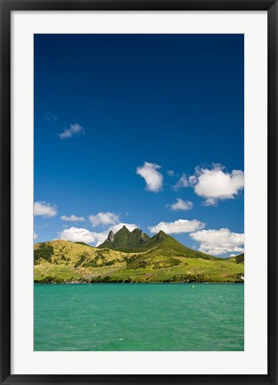 Framed Lion Mountains in South Mauritius, Africa Print