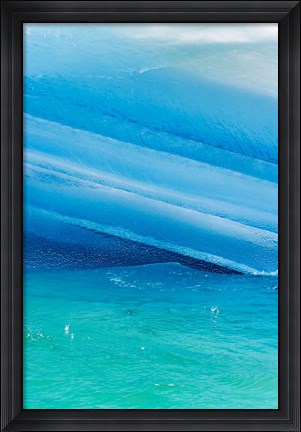 Framed Iceberg layers, South Orkney Islands, Antarctica Print