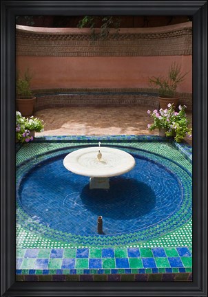Framed Jardin Majorelle, Marrakech, Morocco, North Africa Print