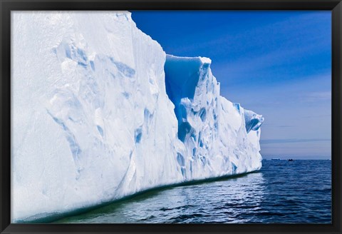 Framed Landscape of iceberg, American Palmer Station, Antarctica Print