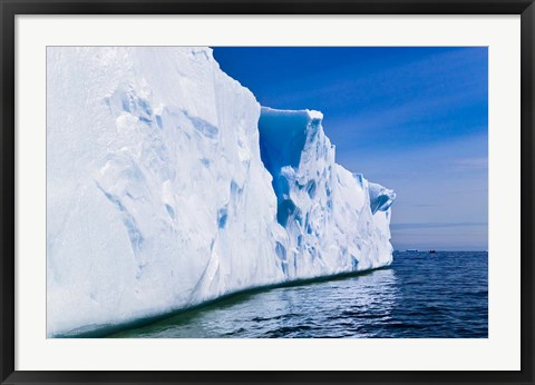 Framed Landscape of iceberg, American Palmer Station, Antarctica Print