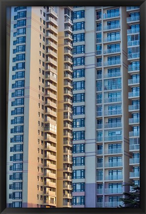 Framed Modern building, Yantai, Shandong, China Print