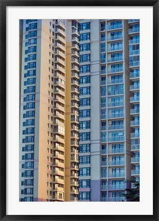 Framed Modern building, Yantai, Shandong, China Print