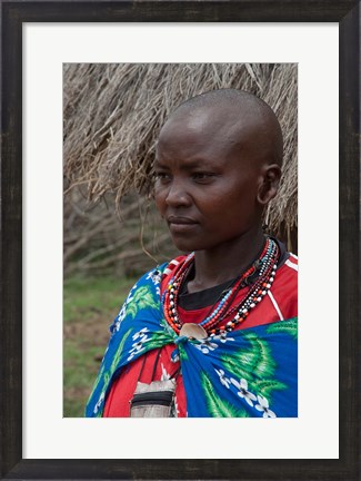 Framed Kenya, Mara River Expedition, Mara Escarpment portrait Print