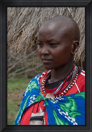 Framed Kenya, Mara River Expedition, Mara Escarpment portrait Print
