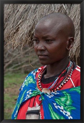 Framed Kenya, Mara River Expedition, Mara Escarpment portrait Print