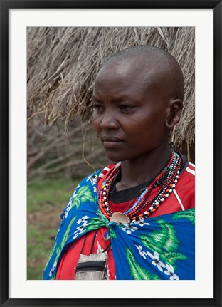 Framed Kenya, Mara River Expedition, Mara Escarpment portrait Print