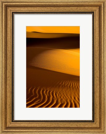 Framed Libya, Fezzan, Desert Dunes of the Erg Murzuq Print