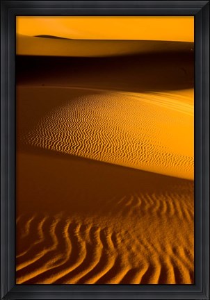 Framed Libya, Fezzan, Desert Dunes of the Erg Murzuq Print