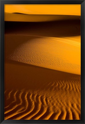 Framed Libya, Fezzan, Desert Dunes of the Erg Murzuq Print