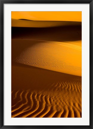 Framed Libya, Fezzan, Desert Dunes of the Erg Murzuq Print