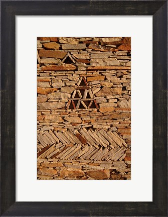 Framed Mauritania, Adrar, Chinguetti, Stone pattern Print