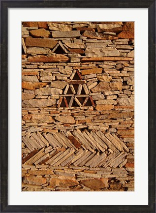 Framed Mauritania, Adrar, Chinguetti, Stone pattern Print