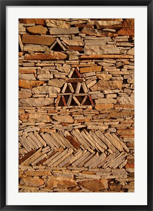 Framed Mauritania, Adrar, Chinguetti, Stone pattern Print