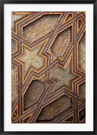 Framed Intricate Ceiling Design, Morocco Print