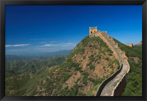 Framed Landscape of Great Wall, Jinshanling, China Print