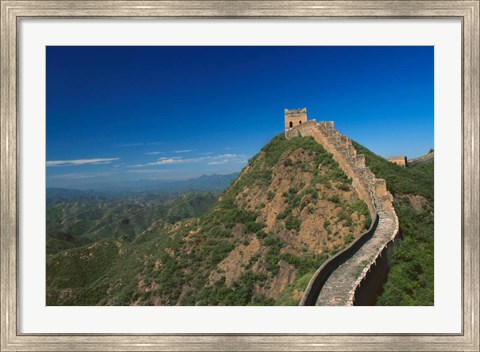 Framed Landscape of Great Wall, Jinshanling, China Print