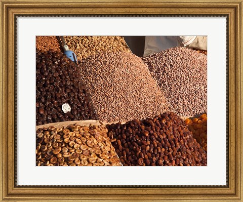 Framed Jemaa el-Fna market, Marrakech, Morocco Print