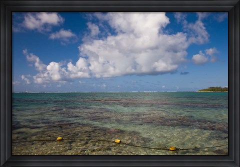 Framed Mauritius, Southern Mauritius, Blue Bay, oceanfront Print