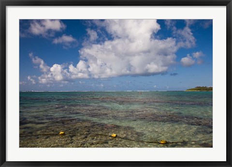 Framed Mauritius, Southern Mauritius, Blue Bay, oceanfront Print