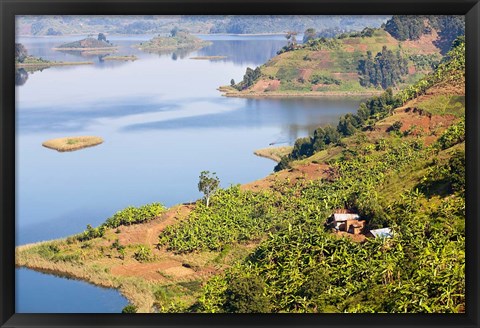 Framed Lake Mutanda near Kisoro, Uganda Print