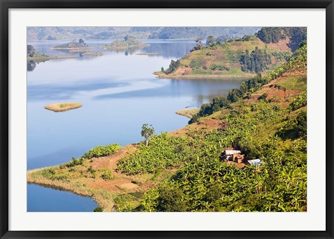 Framed Lake Mutanda near Kisoro, Uganda Print