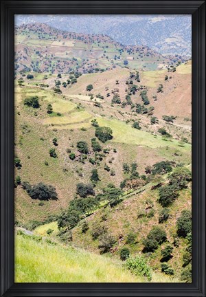 Framed Landscape in Tigray, Northern Ethiopia Print