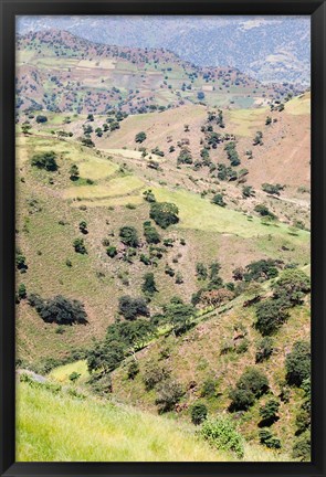 Framed Landscape in Tigray, Northern Ethiopia Print