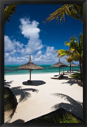 Framed Le Touessrok Resort Beach, Mauritius Print