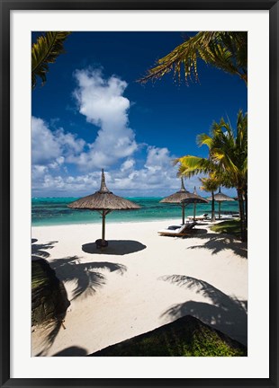 Framed Le Touessrok Resort Beach, Mauritius Print