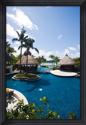 Framed Le Touessrok Resort Pool, Mauritius Print