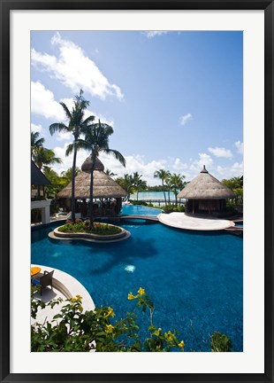 Framed Le Touessrok Resort Pool, Mauritius Print