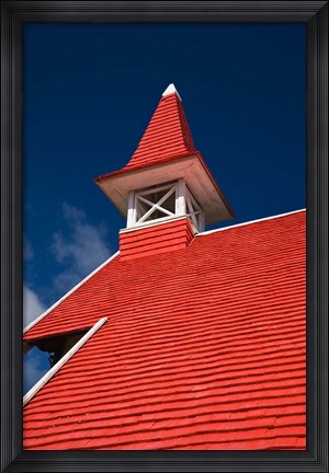 Framed Mauritius, North Mauritius, Cap Maleureux church Print