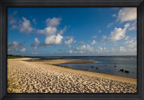 Framed Mauritius, Southern Mauritius, Bel Ombre, beach Print
