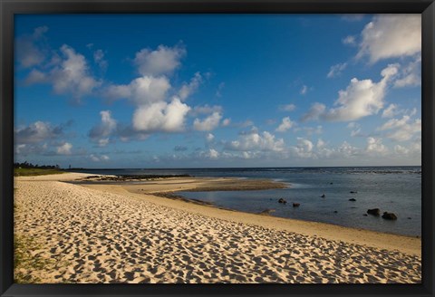 Framed Mauritius, Southern Mauritius, Bel Ombre, beach Print