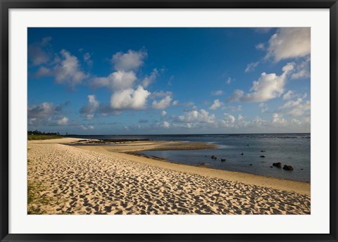 Framed Mauritius, Southern Mauritius, Bel Ombre, beach Print