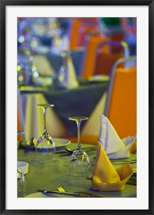 Framed Mauritius, Tamarin, Tamarin Hotel, dining room Print