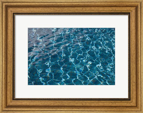 Framed Mauritius, Trou d&#39; Eau Douce, water pattern Print