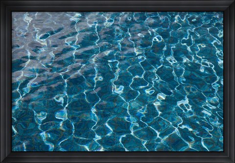 Framed Mauritius, Trou d&#39; Eau Douce, water pattern Print
