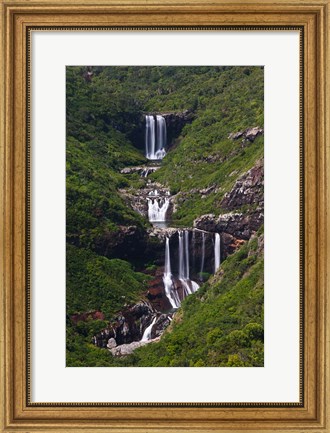 Framed Mauritius, Western Mauritius, Vacoas, Tamarin Falls Print