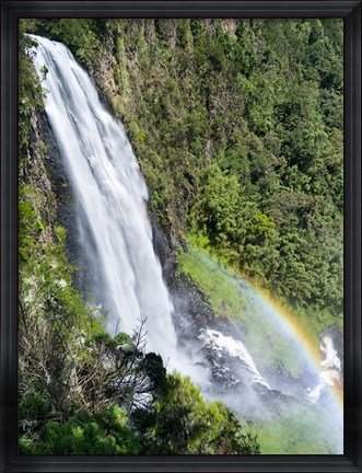 Framed Karura Falls, Aberdare National Park, Kenya Print