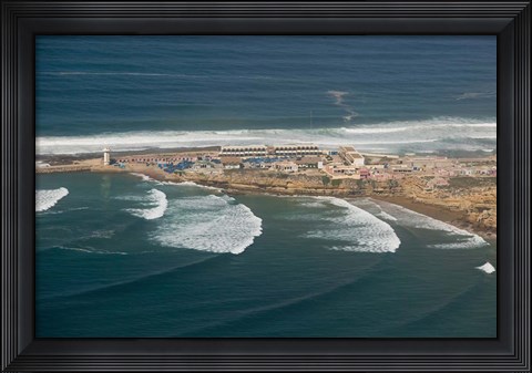 Framed MOROCCO, ROND POINT d&#39;IGUI, Fishing village Print