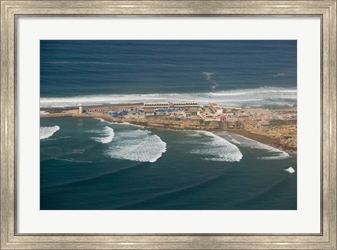 Framed MOROCCO, ROND POINT d&#39;IGUI, Fishing village Print