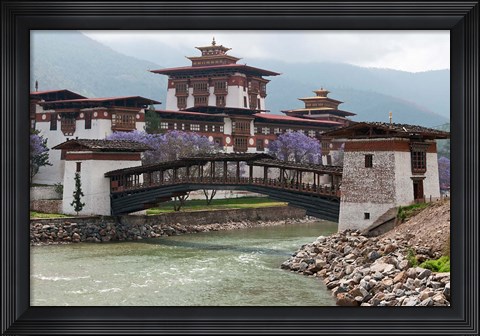Framed Punakha Dzong Palance, Bhutan Print